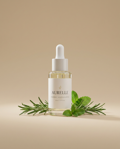 Aurelle hoofdhuidolie 30 ml — Ecocert COSMOS Organic gecertificeerd, met verse rozemarijn